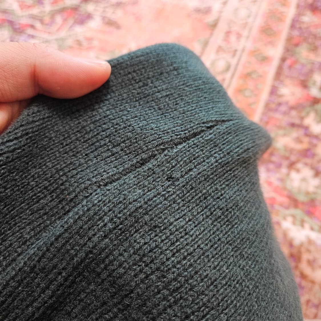 폴로 집업 가디건 / 스웨이드 패치 상품이미지6