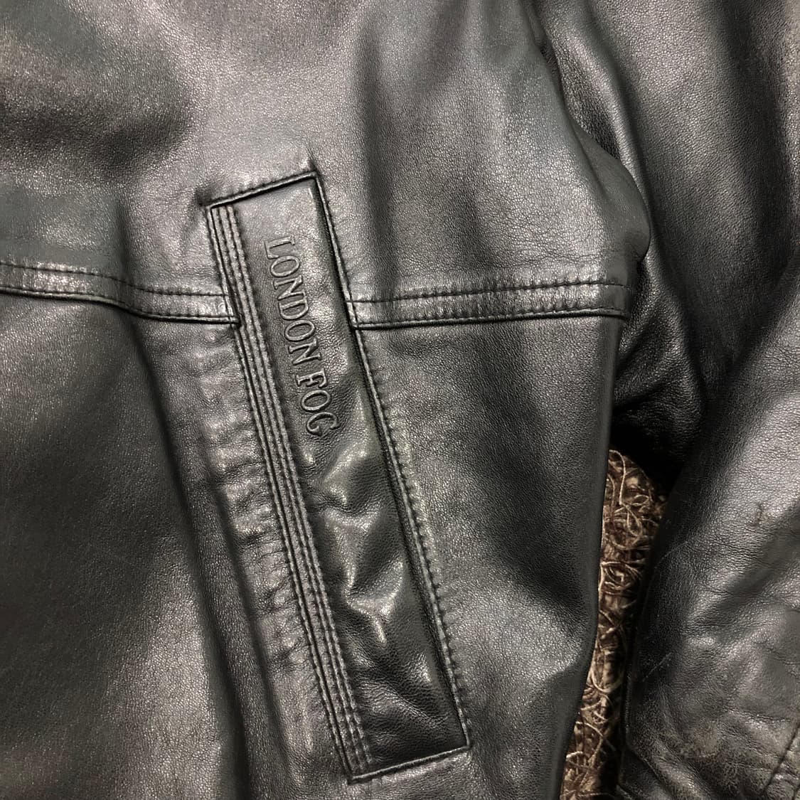 런던포그 양가죽 봄버 레더 가죽 자켓 상품이미지4