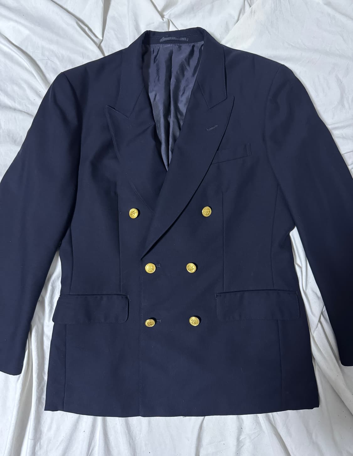 제이프레스 더블 브레스티드 네이비 금장 블레이저 상품이미지3