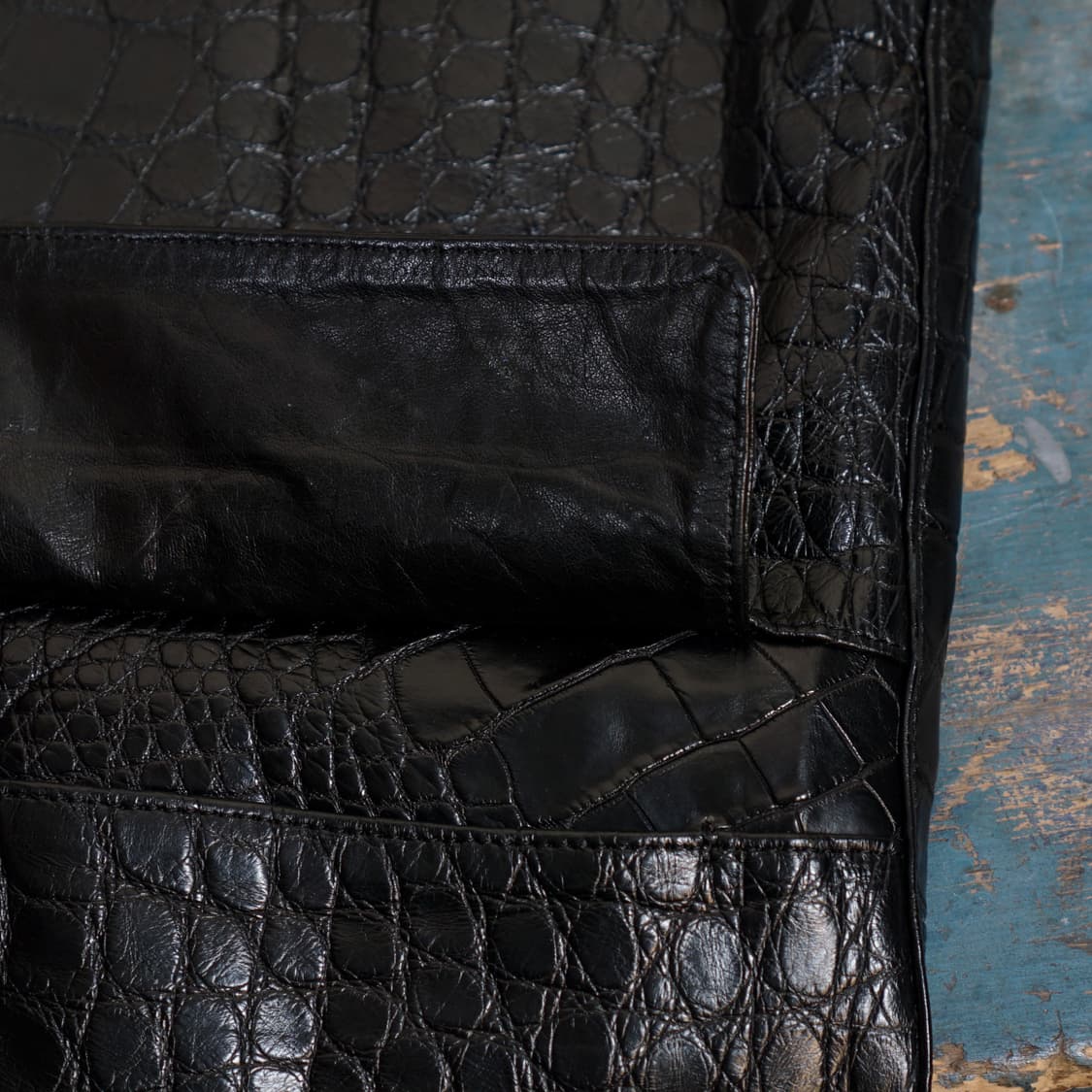 리얼 악어가죽 테일러드 베스트 상품이미지8