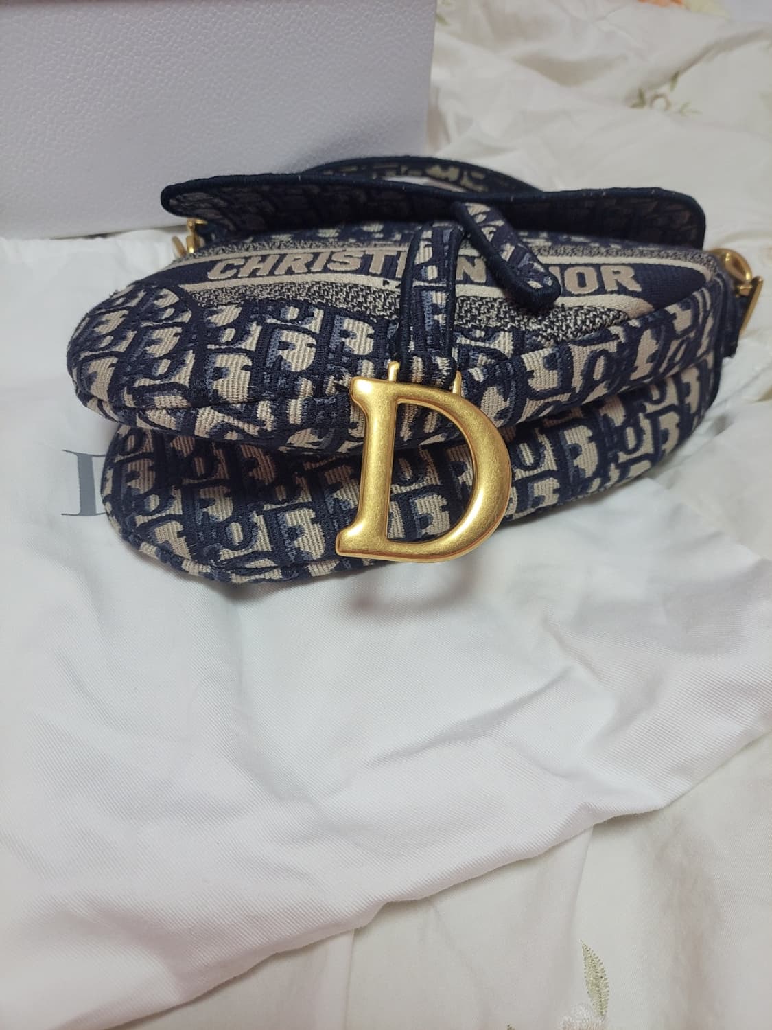 정품)최저가급처미사용새상품!디올 오블리크자카드새들백 미듐 토트백가방선물용 상품이미지7