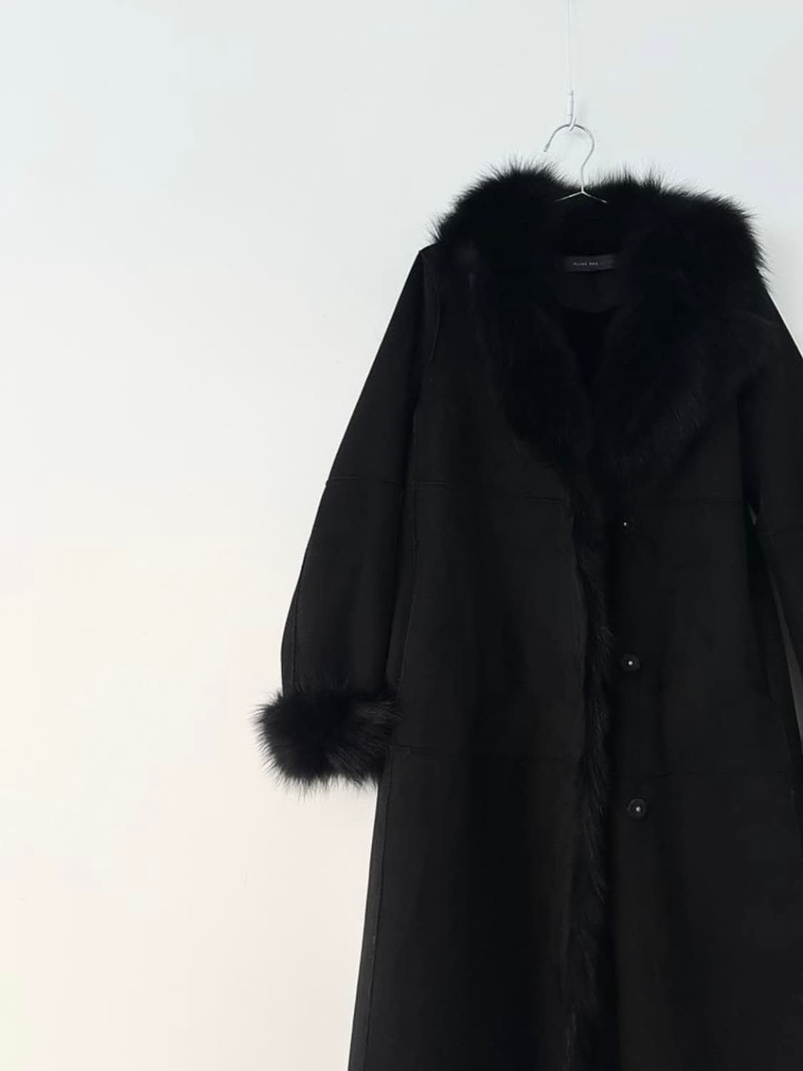 Chic fox fur muston jacket / black 상품이미지2