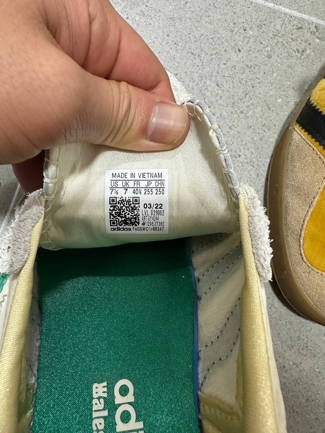 아디다스 웨일스 보너 삼바 크림 그린 255 상품이미지4