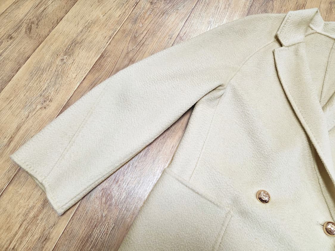 비대칭 카라 캐시울 코트 55-66 새상품 상품이미지4