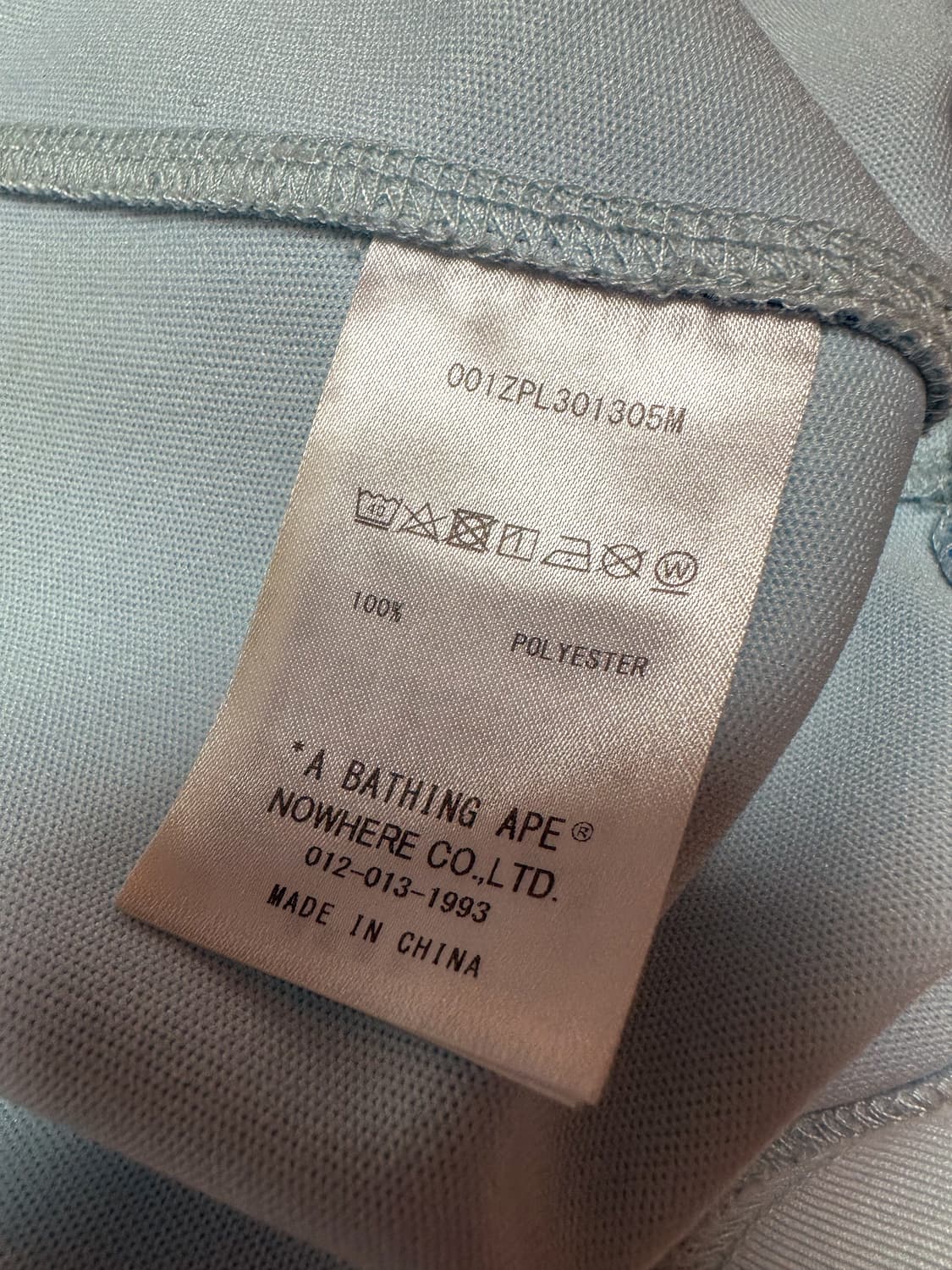 판매) 베이프 ABC 카모 레이온 릴렉스드 핏 샤크 풀 지퍼 후드 블루 상품이미지6