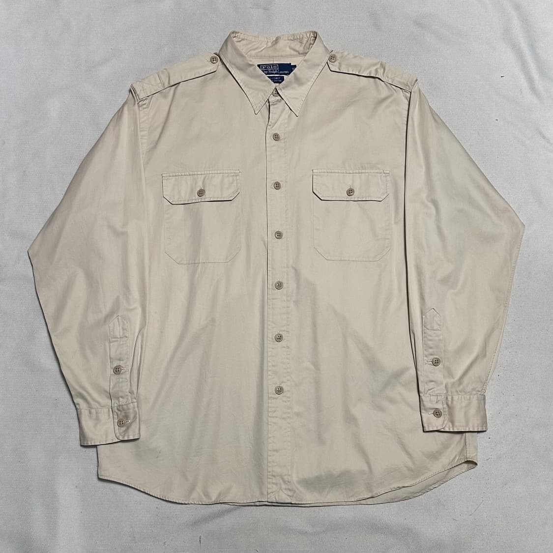 XL 폴로랄프로렌 데블포켓 아이보리 워크셔츠 상품이미지2