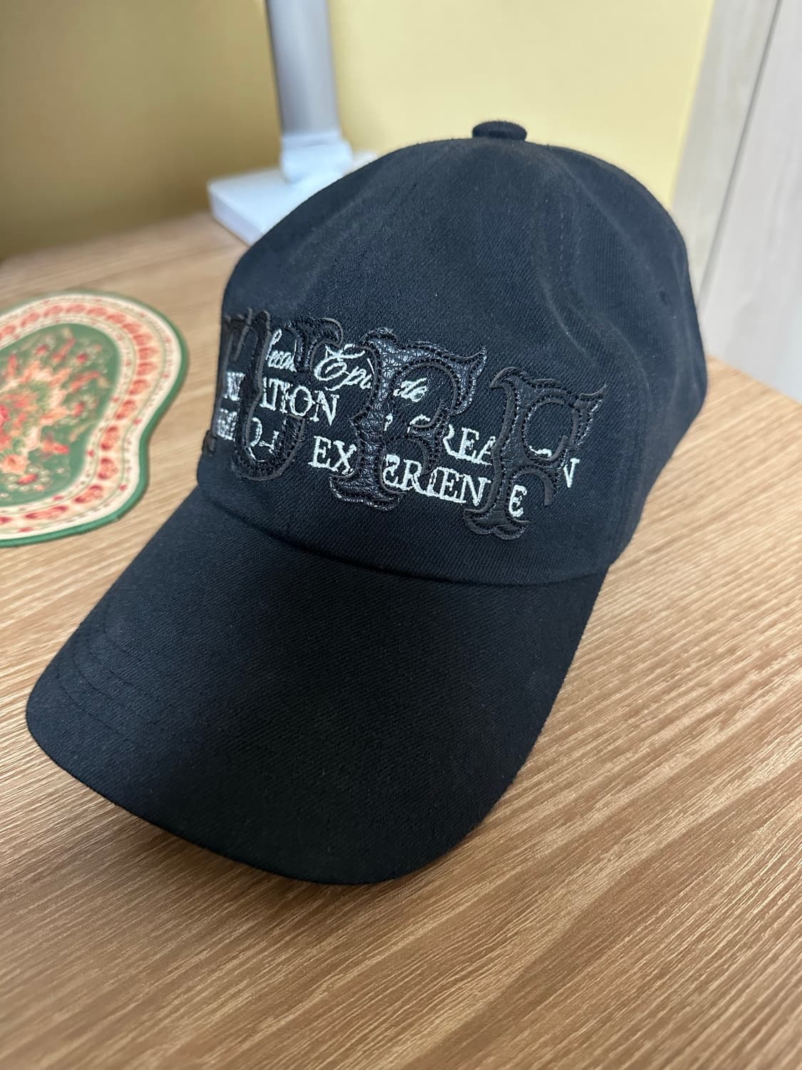 Gatherlazy Leather Patch Tough Cap Black 상품이미지3