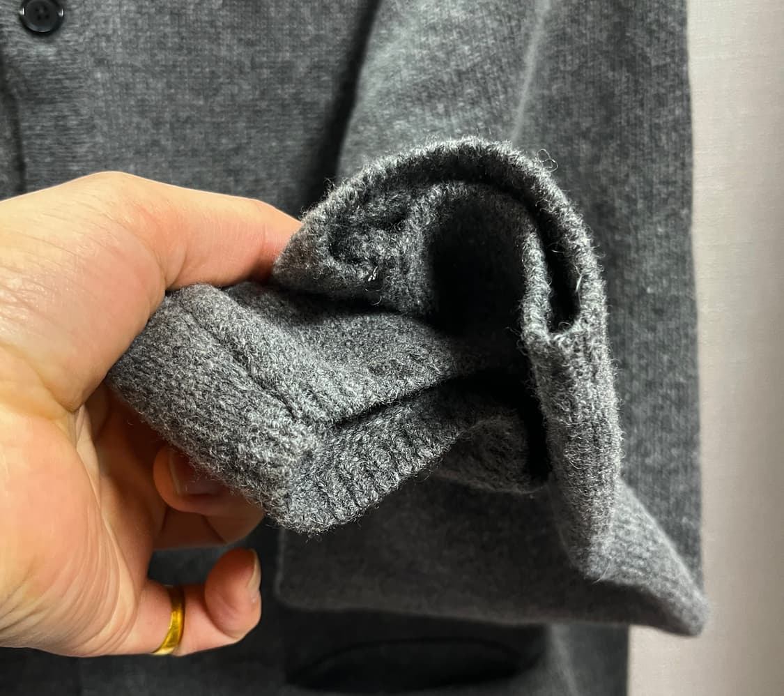 공용 그라스호퍼 크롭 카라넥 가디건 F 상품이미지2