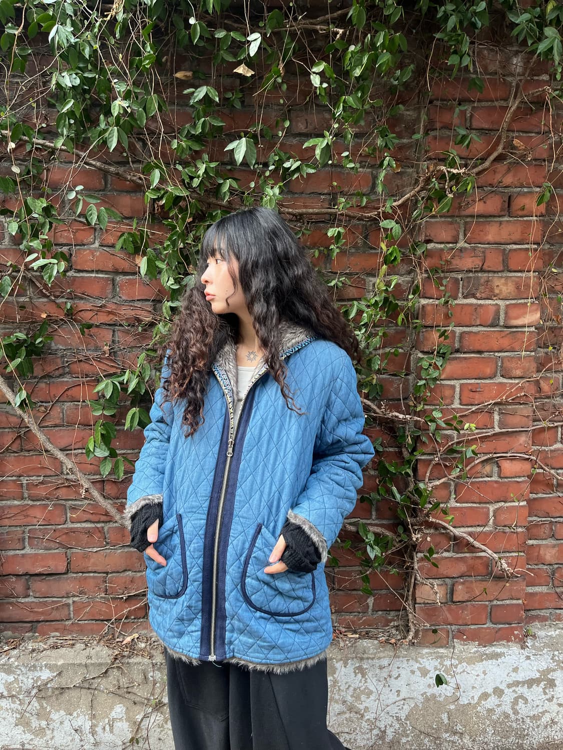 히피 무드 리버시블 아우터 상품이미지8