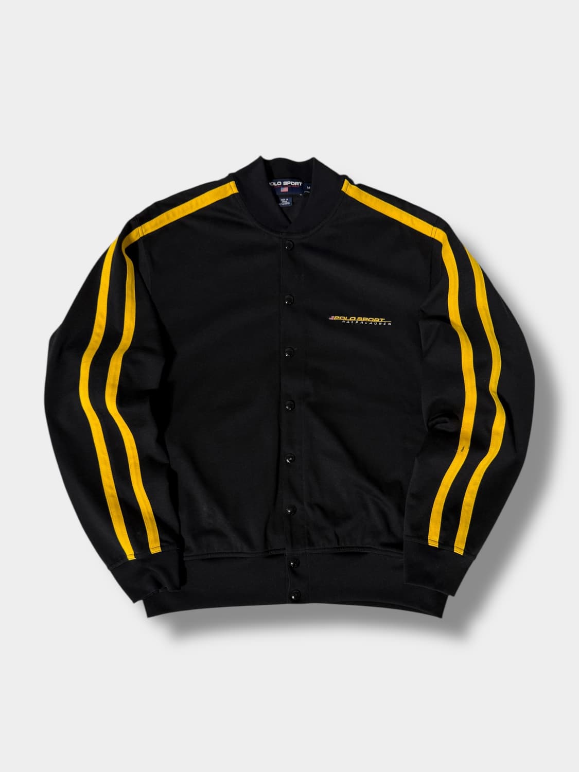 폴로스포츠 00‘s 루즈핏 자수 로고 트랙 버튼다운 바시티 자켓 상품이미지1