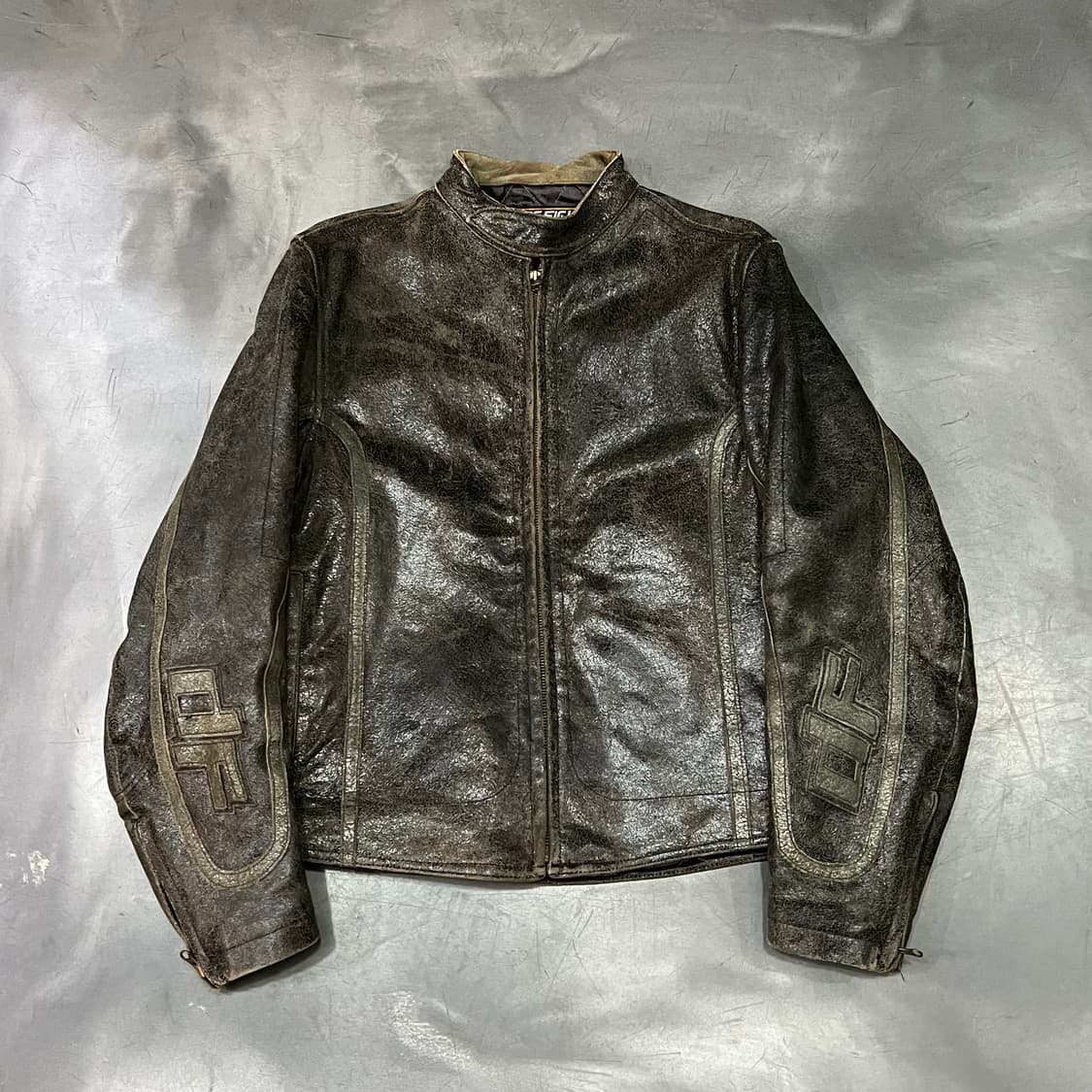  Dog fight 리얼레더 싱글 라이더자켓 y14638 상품이미지1