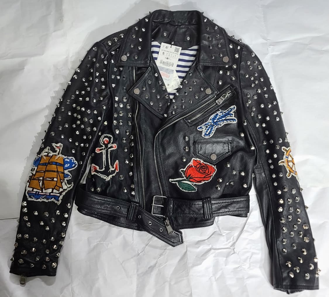 ZARA 여성 양가죽 라이더자켓 S사이즈 상품이미지1