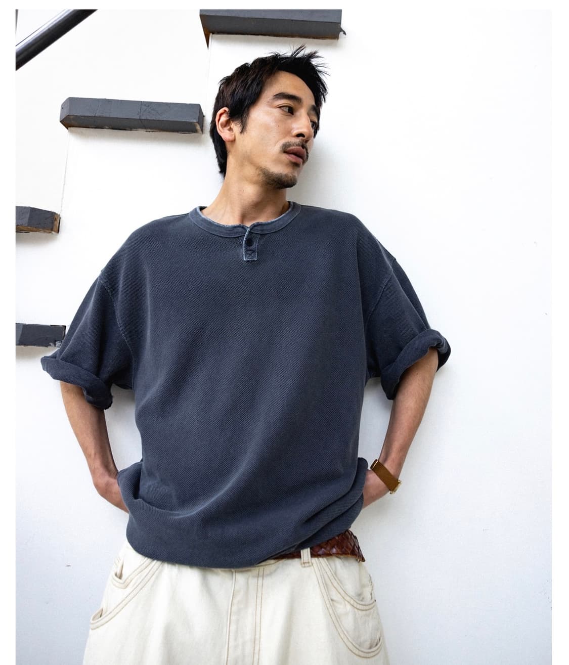 앵글런 Pigment Henley Neck 피케티 상품이미지3