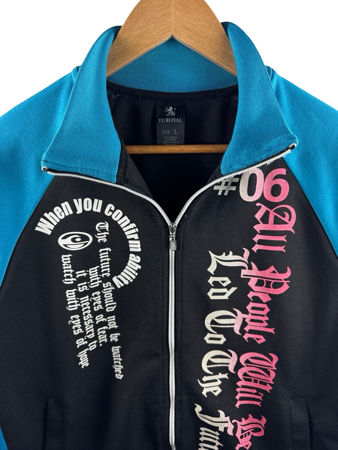 JPN Y2K 레터링 나그랑 트랙져지2716 상품이미지3