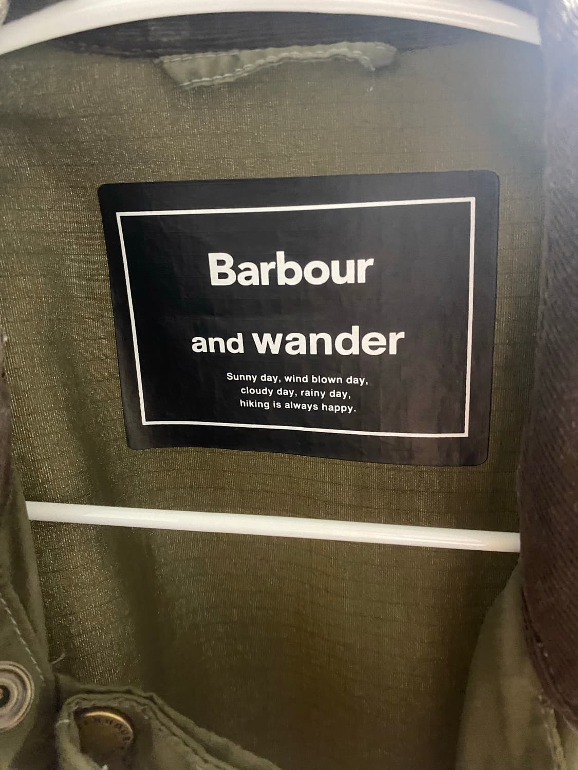 바버x앤드원더 자켓(m) 비흡연자 상품이미지2