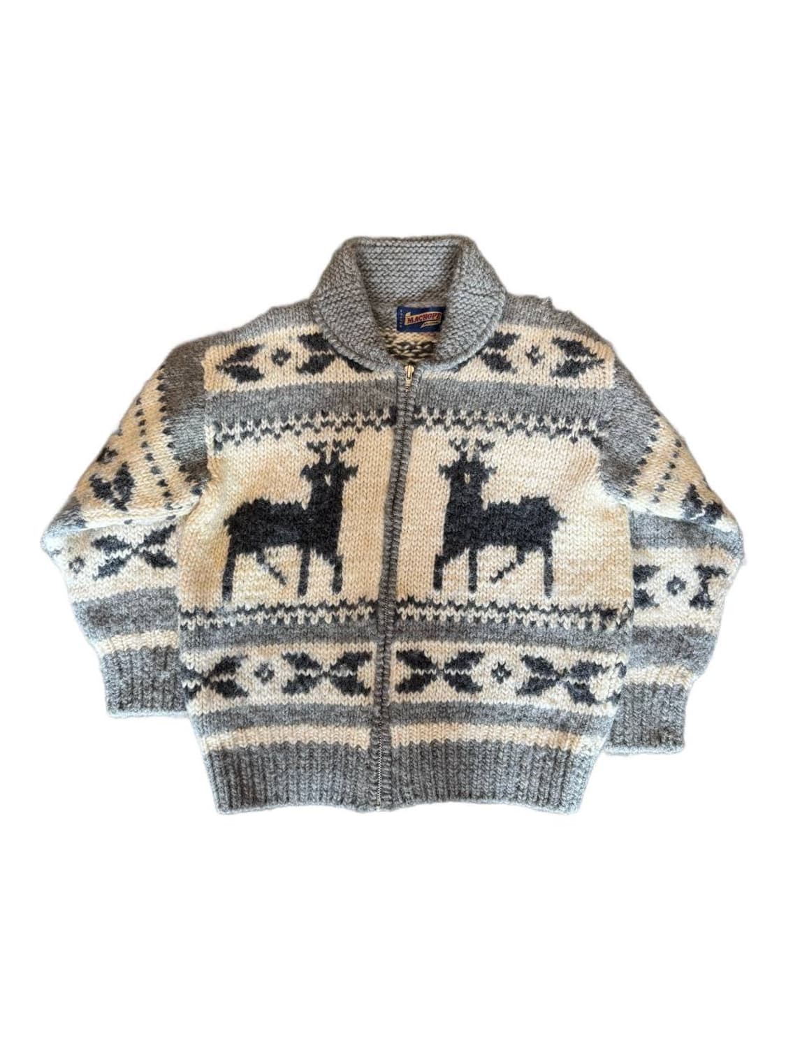 90-00s Machope deer pattern wool cowhich 상품이미지1