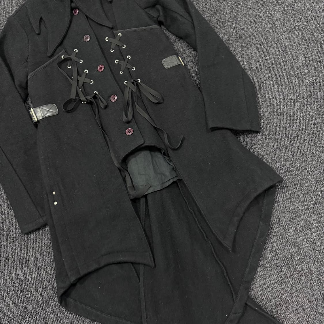 DARK REDROM H.naoto (H.jelly) 울 코트 상품이미지3