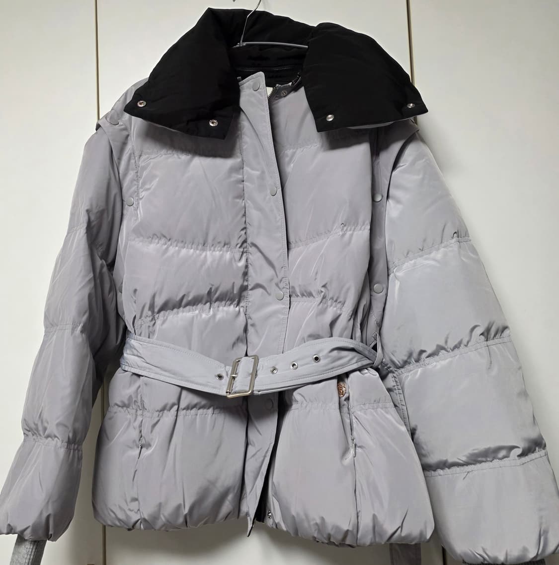 스투디오럭스 그레이 투웨이 웰론패딩 상품이미지1