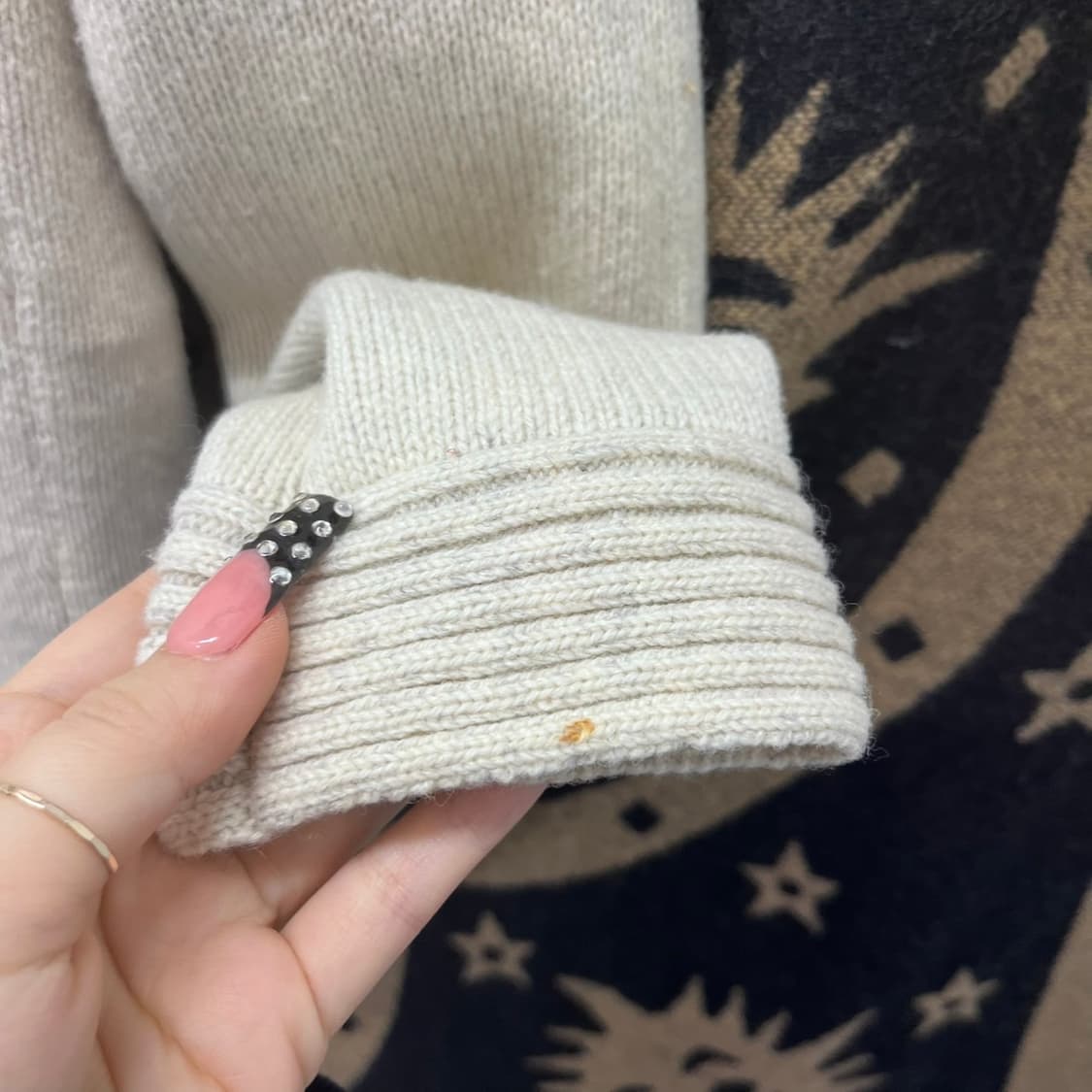 갭 빈티지 코지 폭닥 양털 빅카라 여리핏 니트 가디건 K0017 상품이미지7