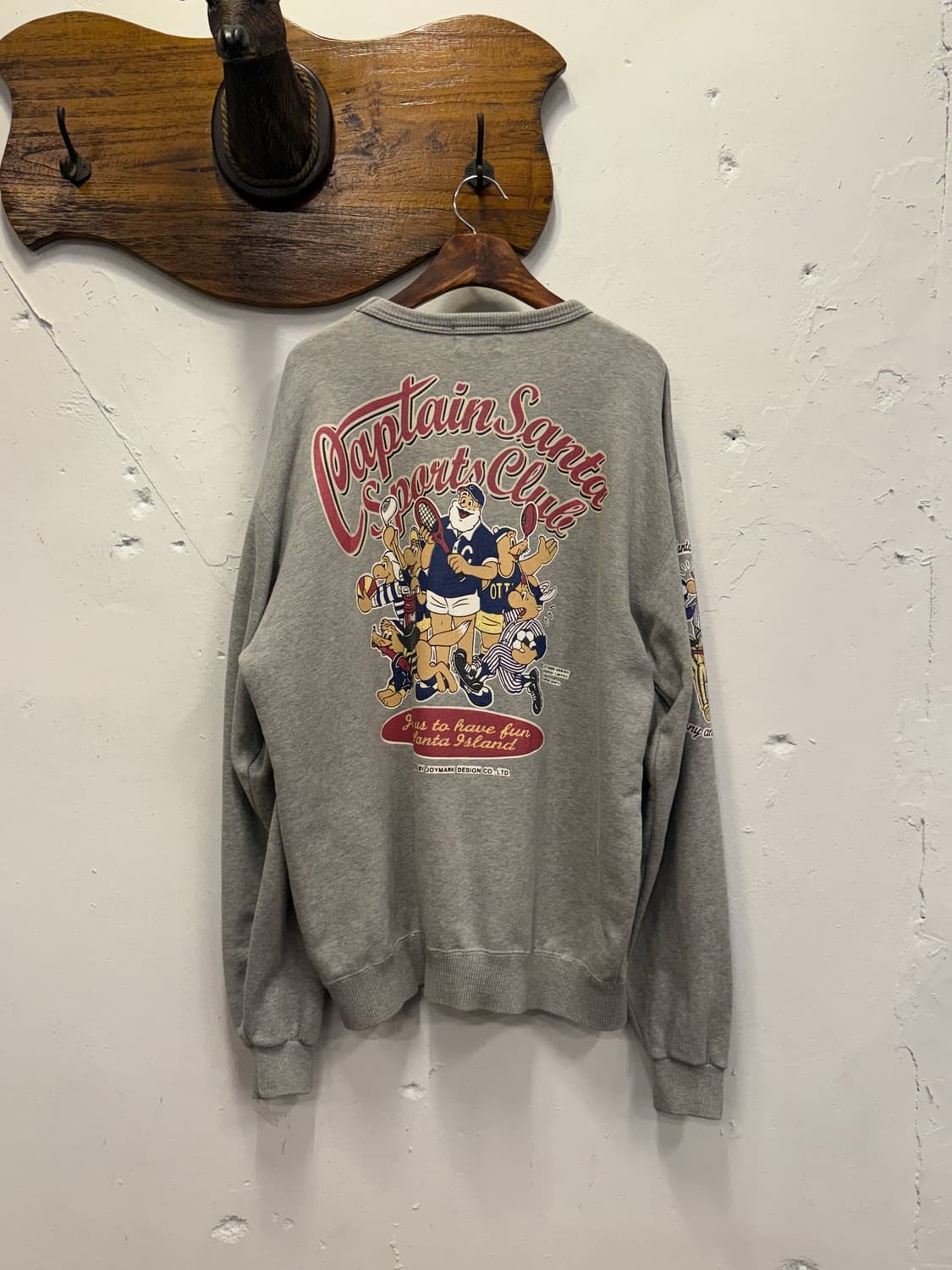 L) 80s Captain Santa Sports Club Sweatsh 상품이미지2