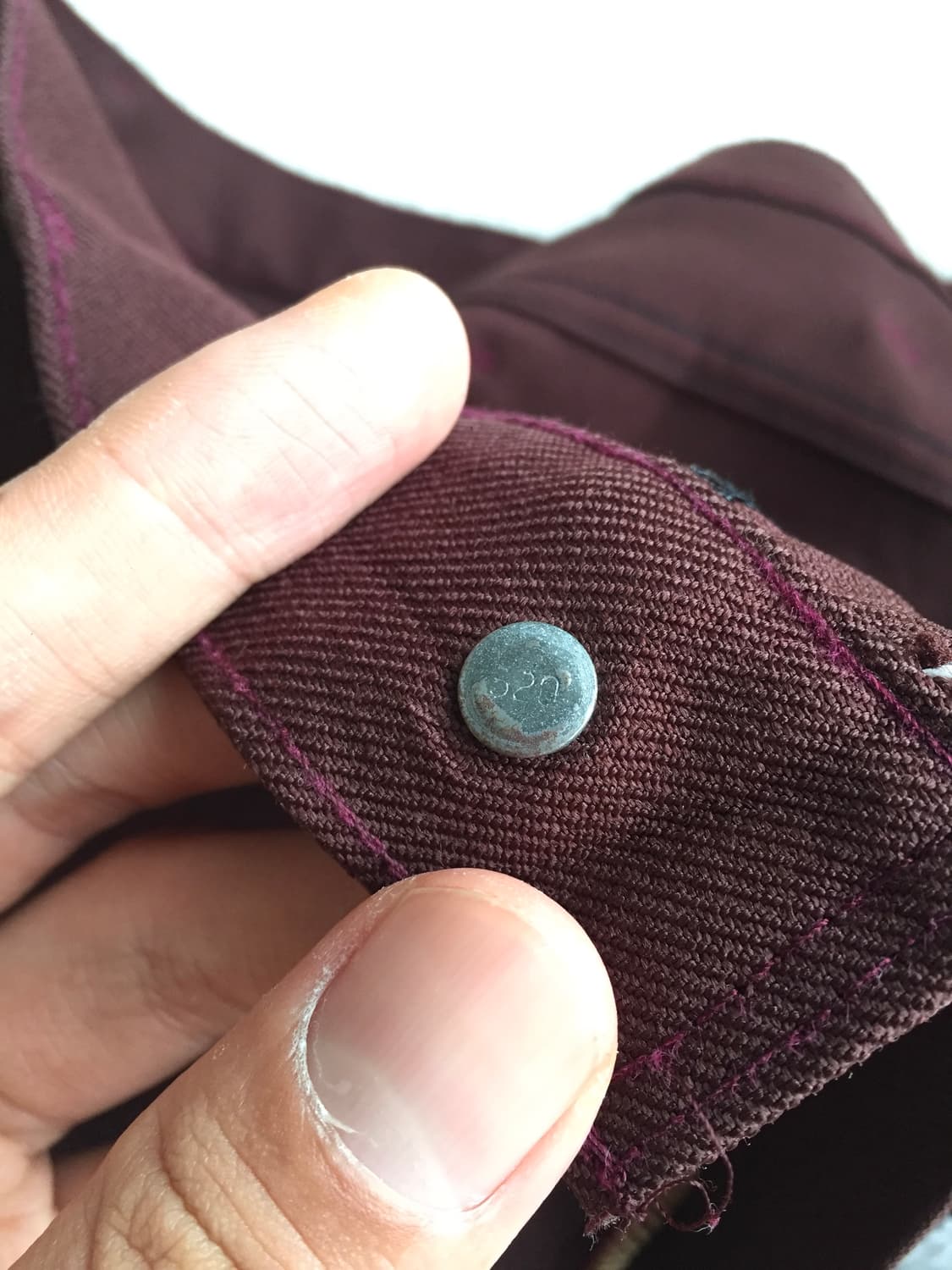 RARE 70-80’s levis 517 버건디 스타프레스트 상품이미지9
