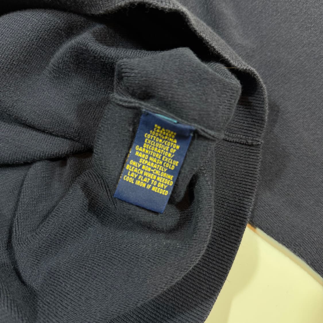 폴로 랄프로렌 네이비 v넥 니트 상품이미지3