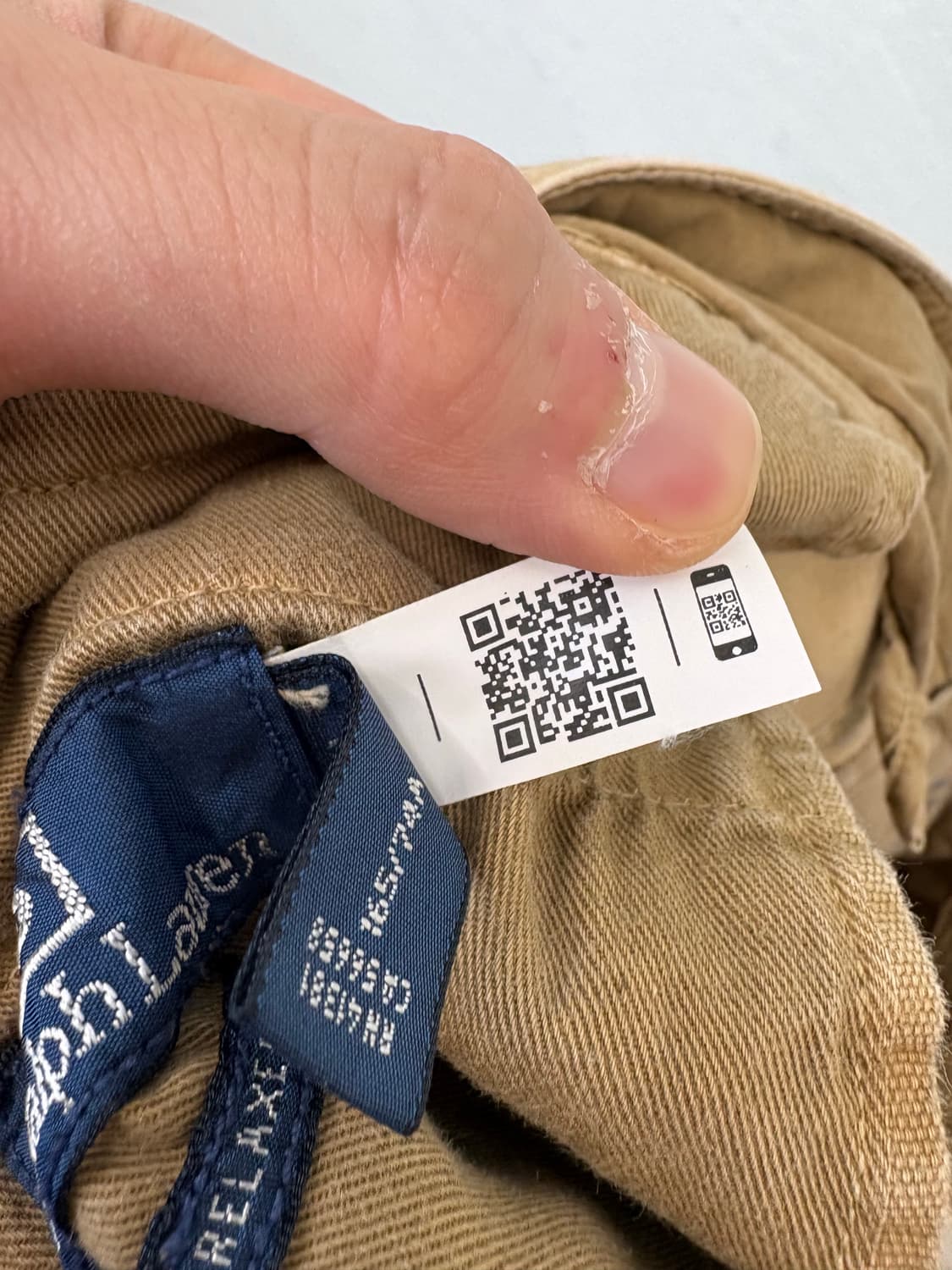 폴로랄프로렌 큐알라벨 릴렉스핏 플리츠 팬츠 상품이미지10