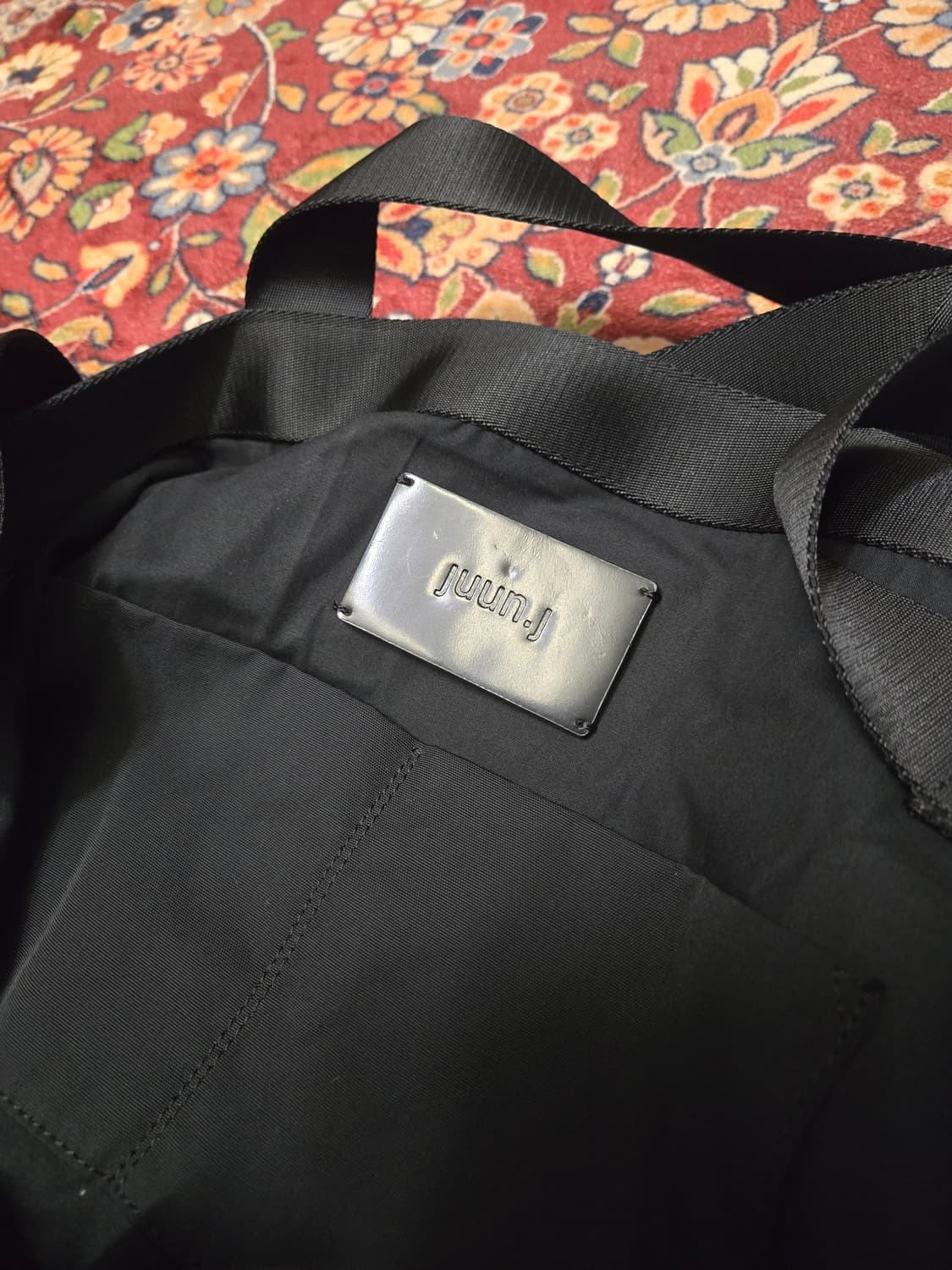 준지(Juun.J) 블랙 솔리드 투웨이 백 상품이미지6