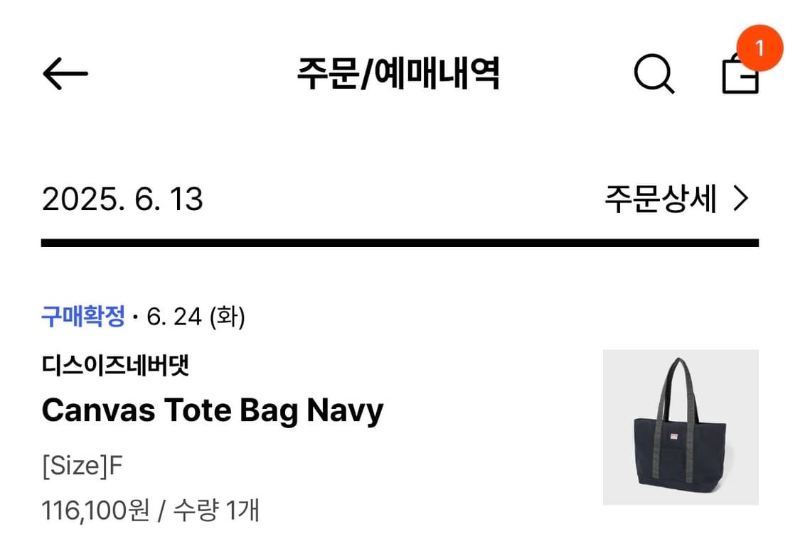 디스이즈네버댓 토트백 네이비 상품이미지3