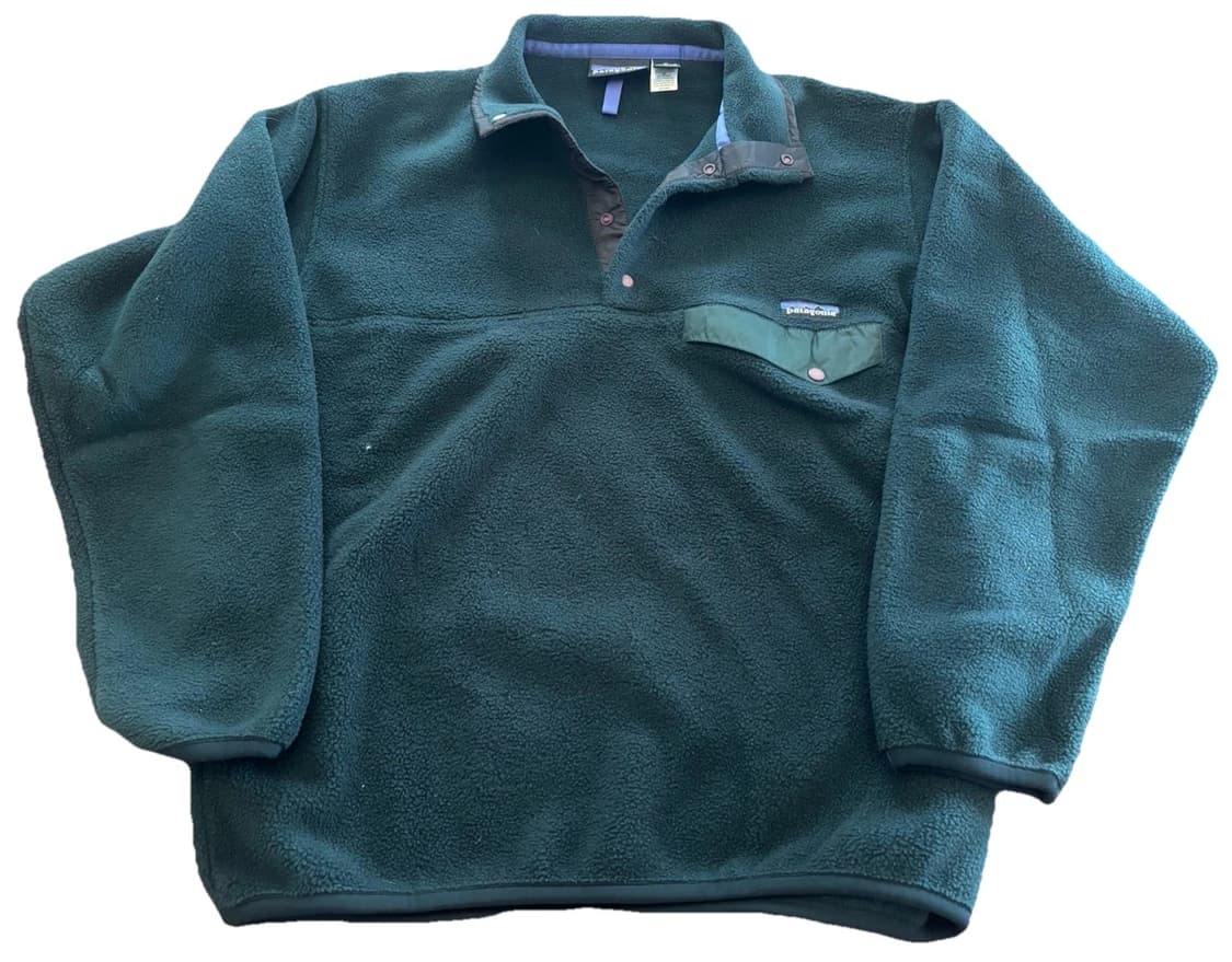 90s 자메이카 파타고니아 신칠라 스냅-T 딥그린 상품이미지1