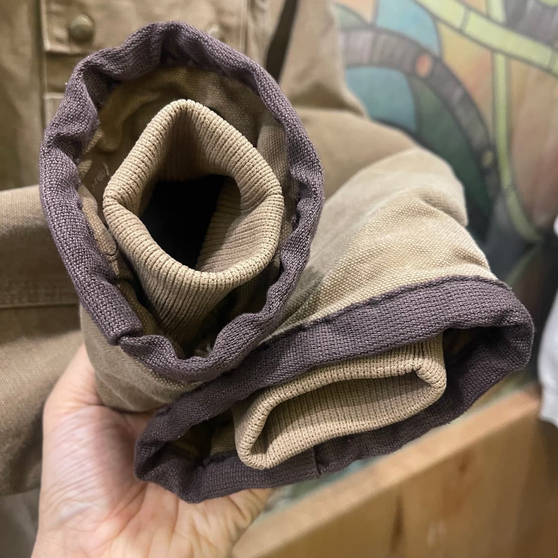 칼하트 후드 쉐어링 자켓 상품이미지4