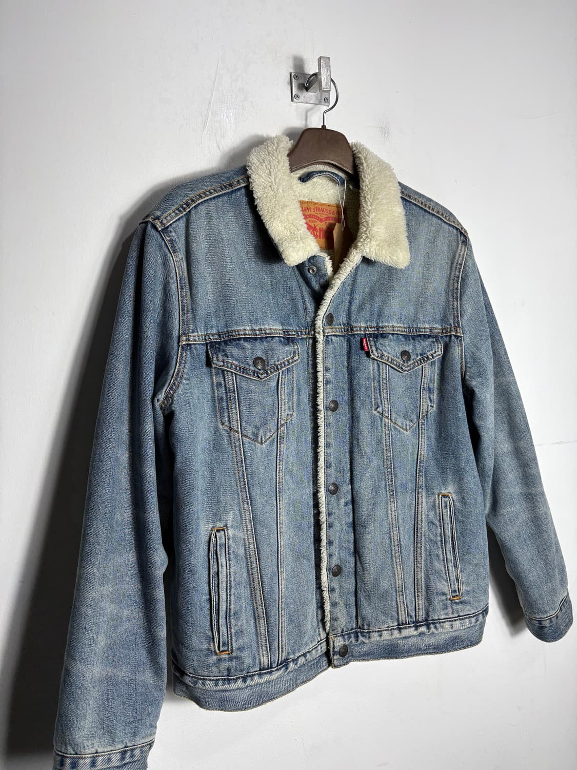 Levis 리바이스 시어링 카라 중청 데님 자켓 상품이미지2