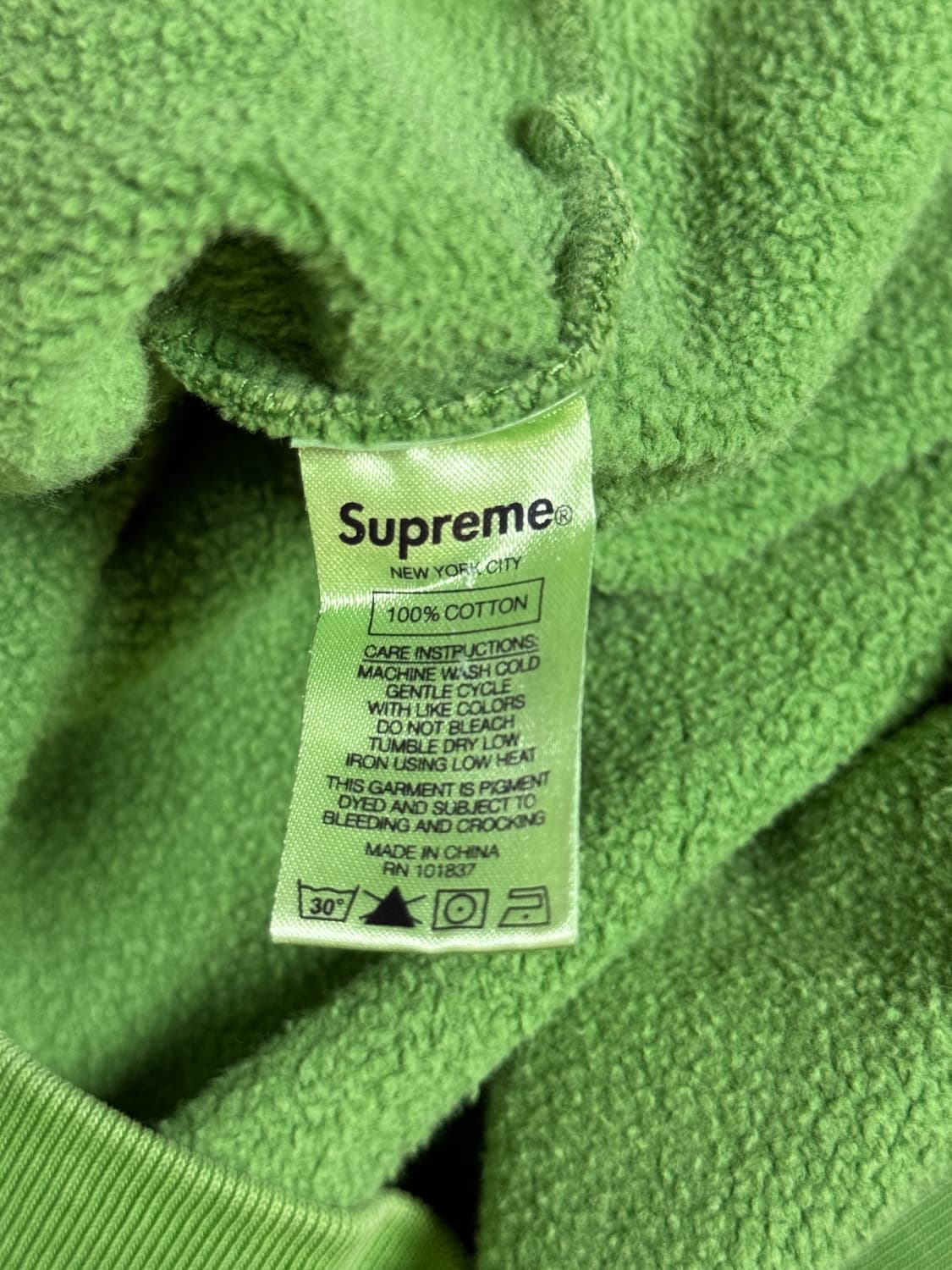 슈프림 그린 후드 L 상품이미지2
