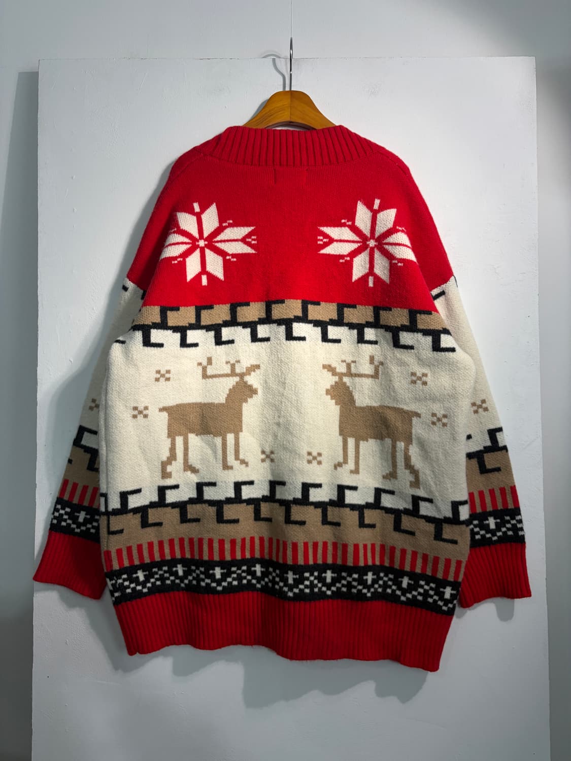 [L] U.S.A. 노르딕 니트 가디건 어글리스웨터 어글리니트 상품이미지2