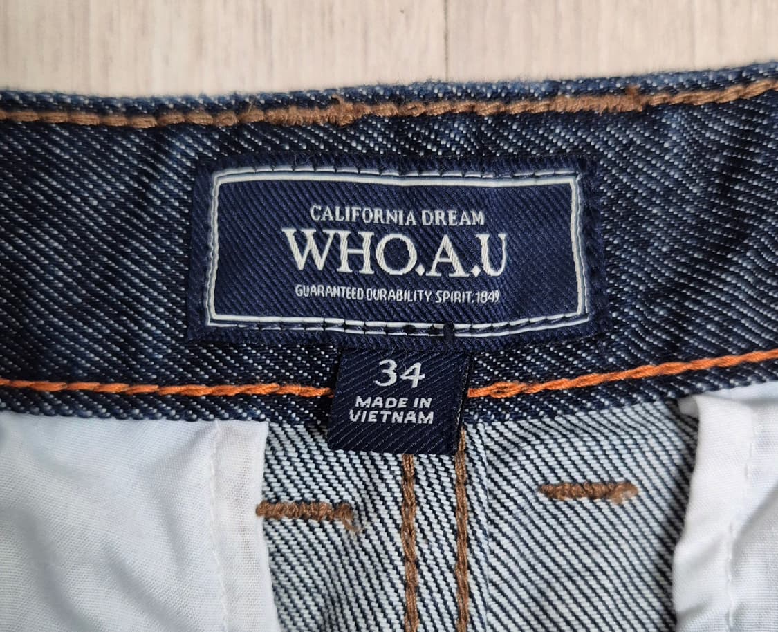 WHO.A.U 후아유 투턱 생지 데님팬츠 상품이미지3