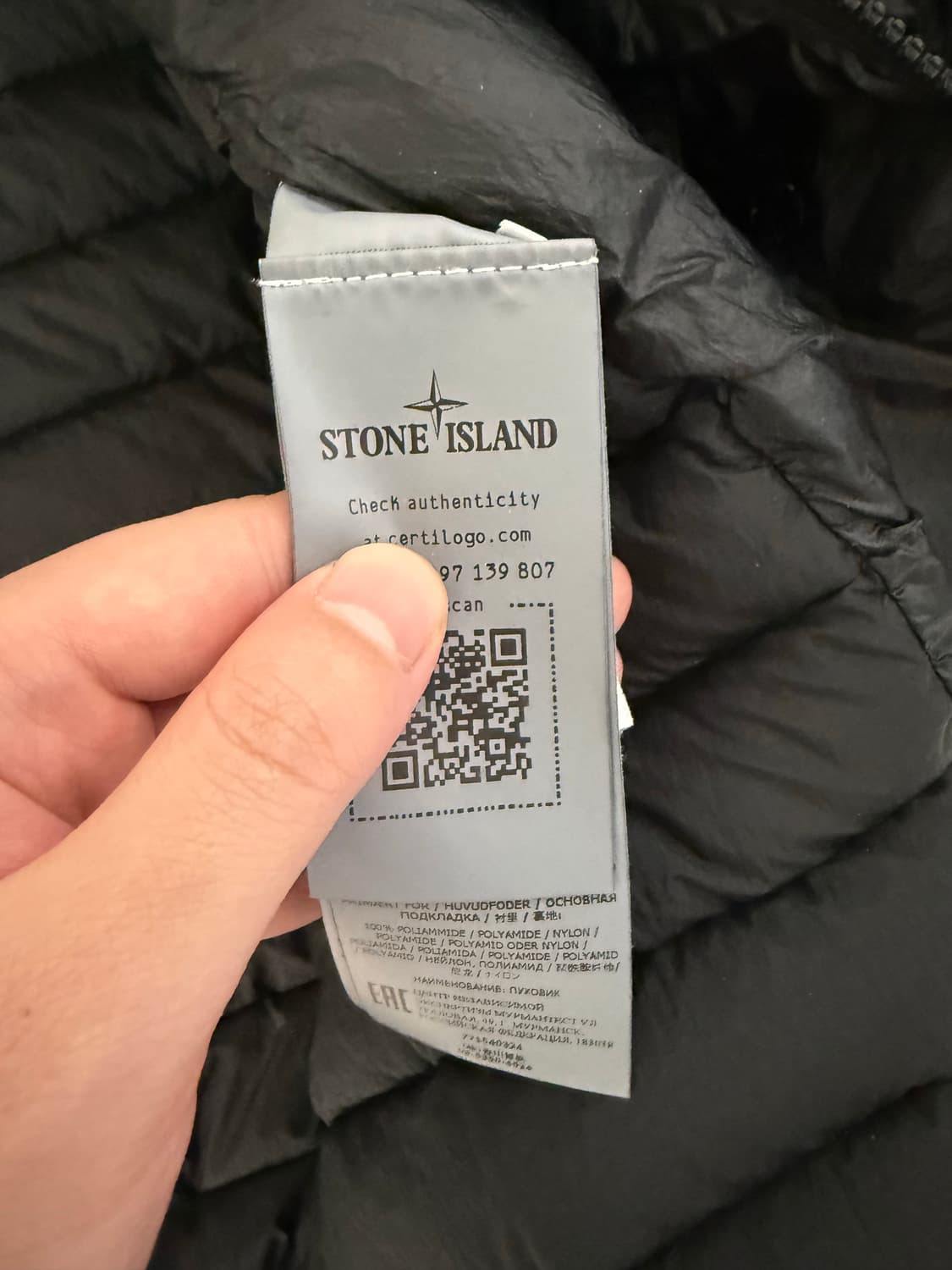 스톤아일랜드 경량 패딩 XL 상품이미지5