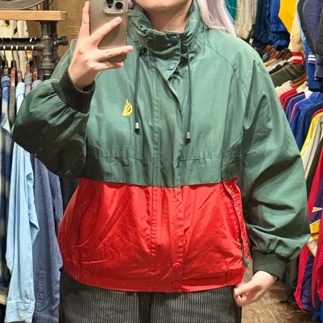 [HI] 노티카 바람막이 레드그린 상품이미지2
