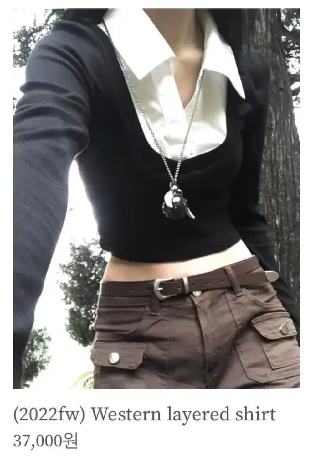 eeun 이은 웨스턴 레이어드 셔츠 상품이미지1