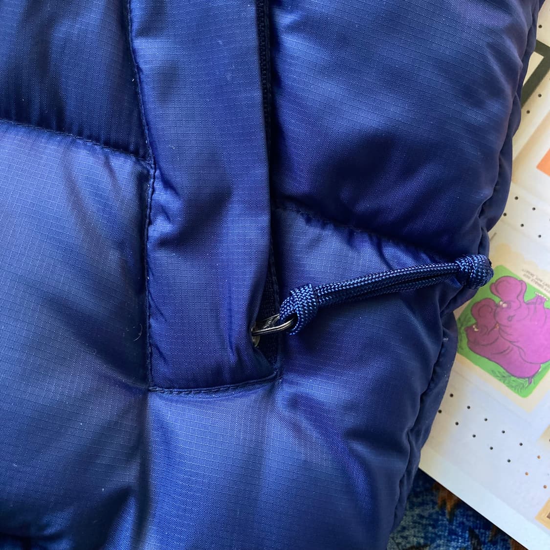 NIKE 올드 빈티지 스위시 로고 나이키 네이비 블루 패딩 베스트 조끼  상품이미지4