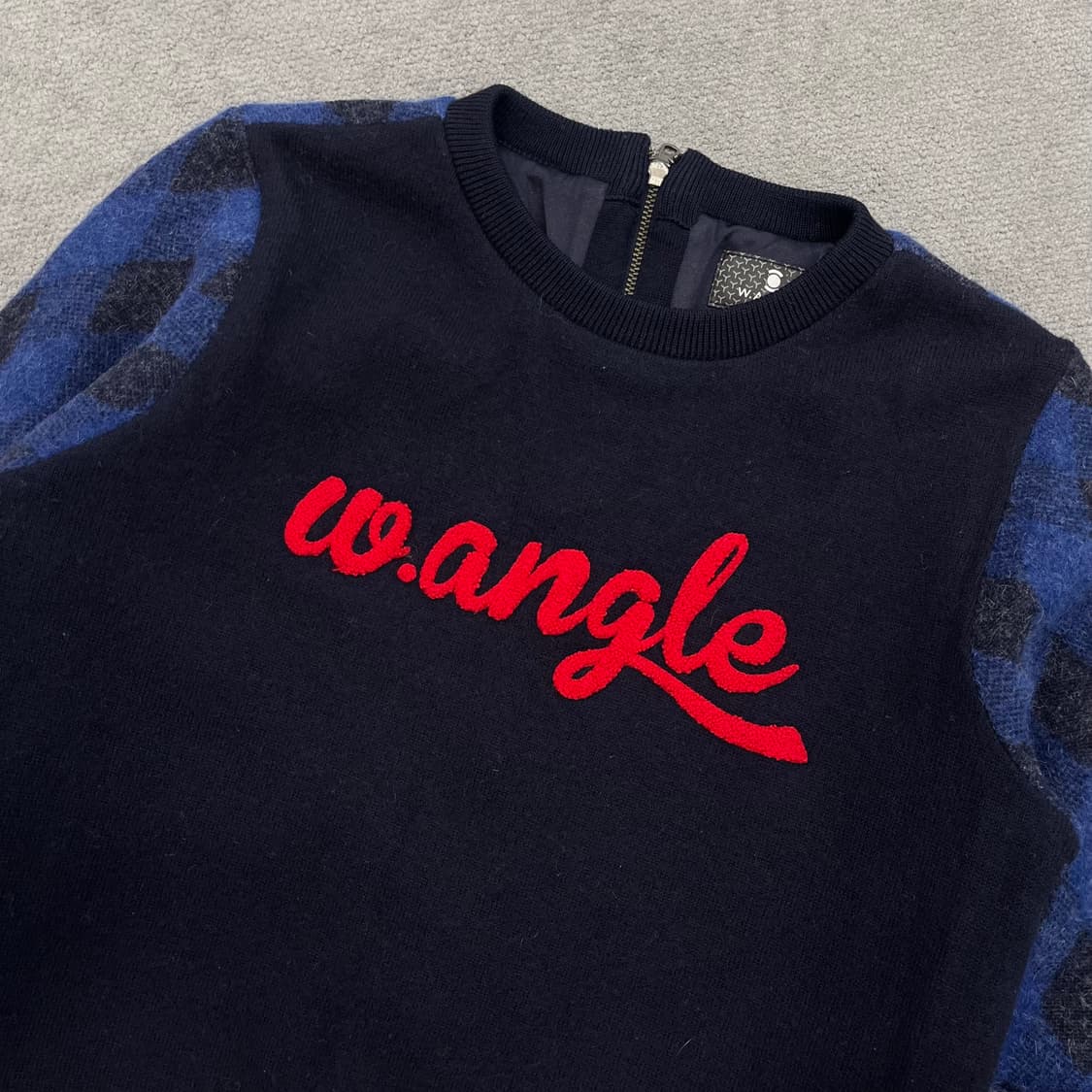 95 와이드앵글 여성 배색 아가일니트 상품이미지2