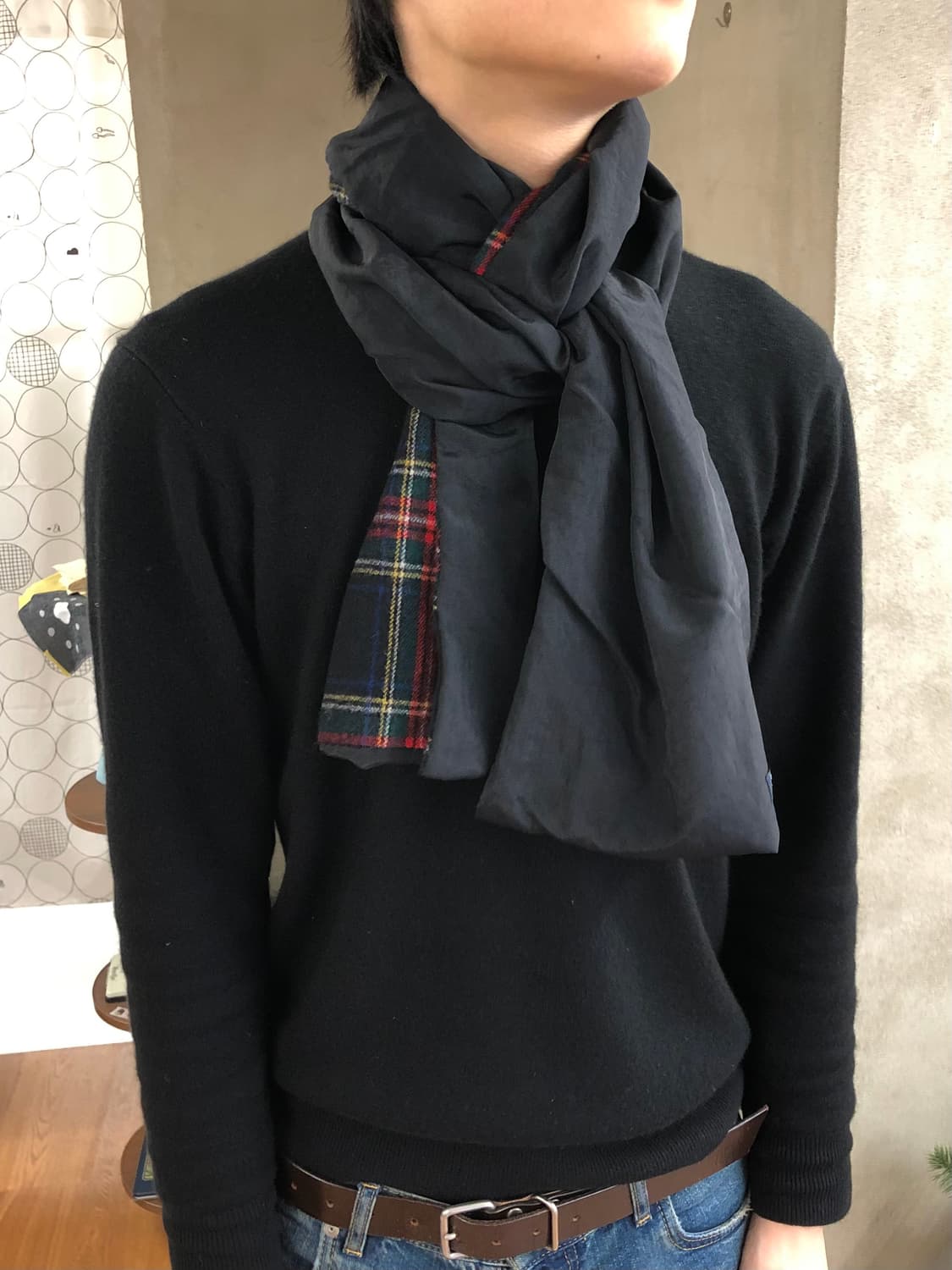 Comme des garcons homme 리버시블 머플러 상품이미지1