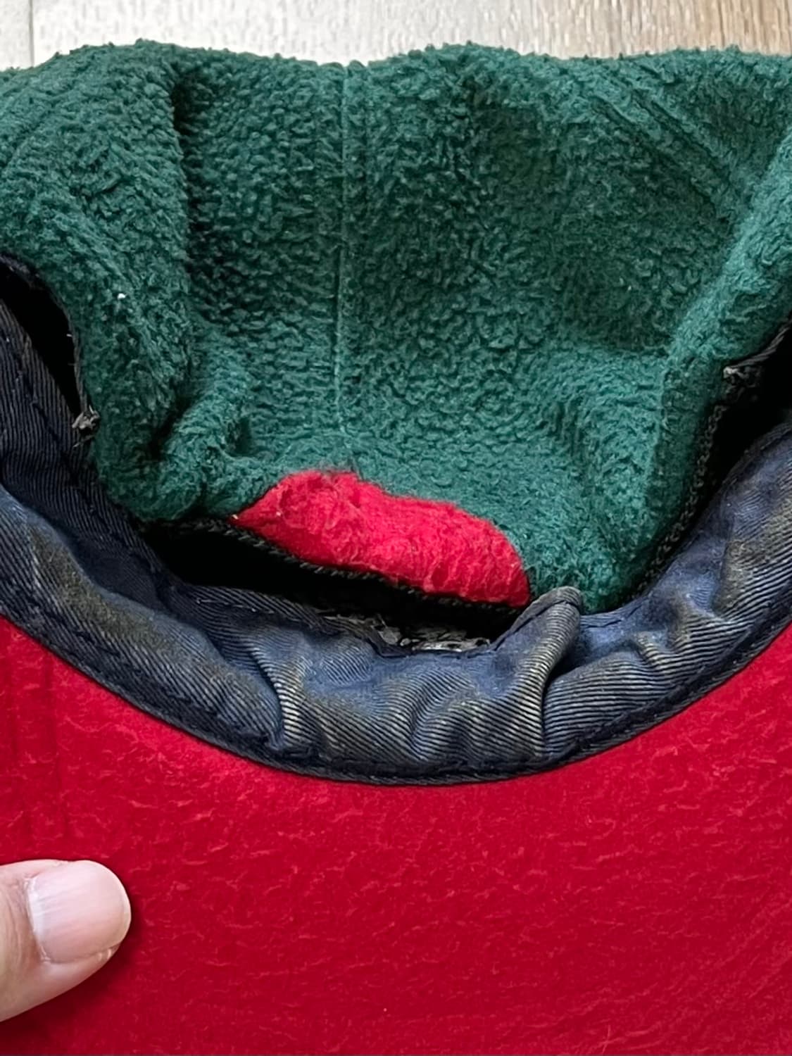 국내 유일 90s Made USA 타미힐피거 올드스쿨 후리스 플리스 모자 상품이미지7