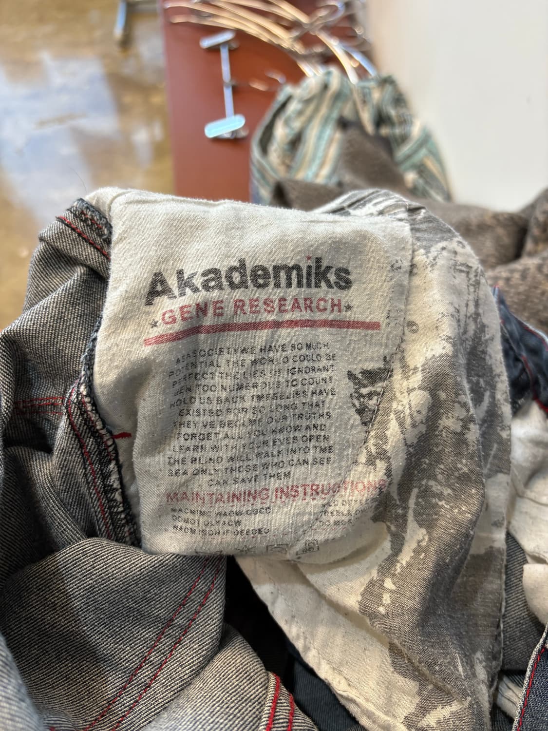 아카데믹스 올드스쿨 와이드 카고 데님 상품이미지6