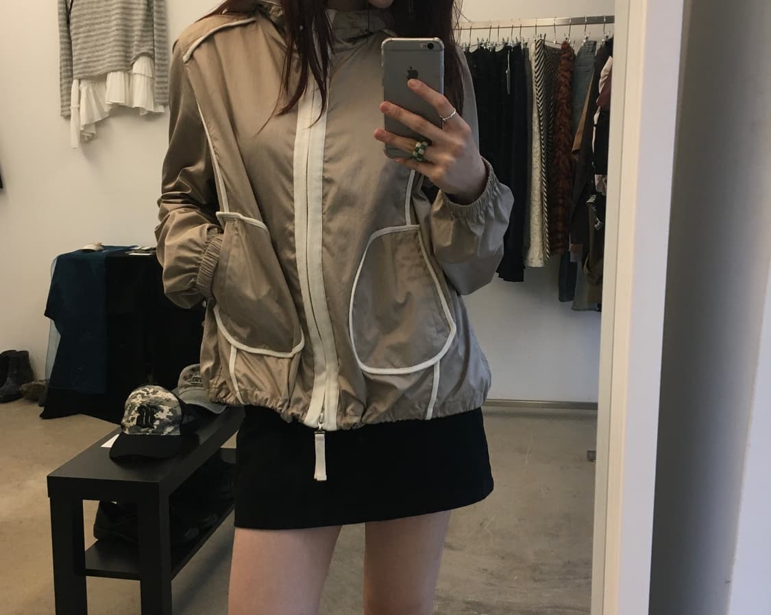 빈티지 후드 투웨이 윈드브레이커 상품이미지1