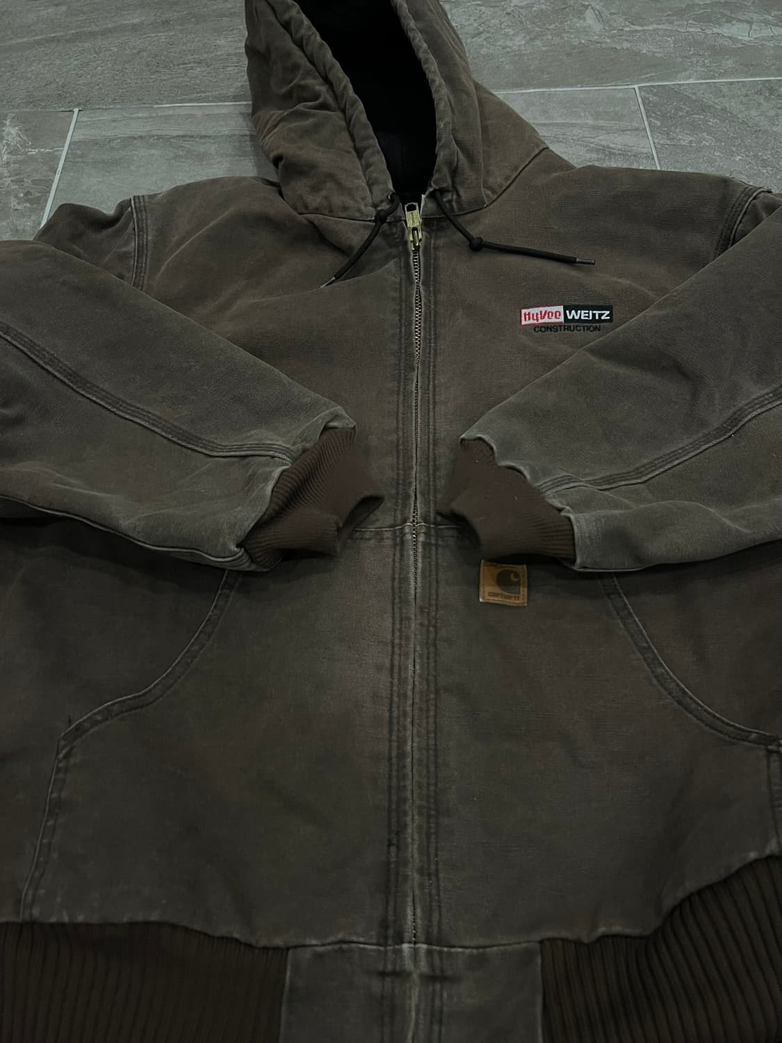 (XL)칼하트 덕 액티브 후드자켓 J130 CHT 체스트넛 상품이미지7