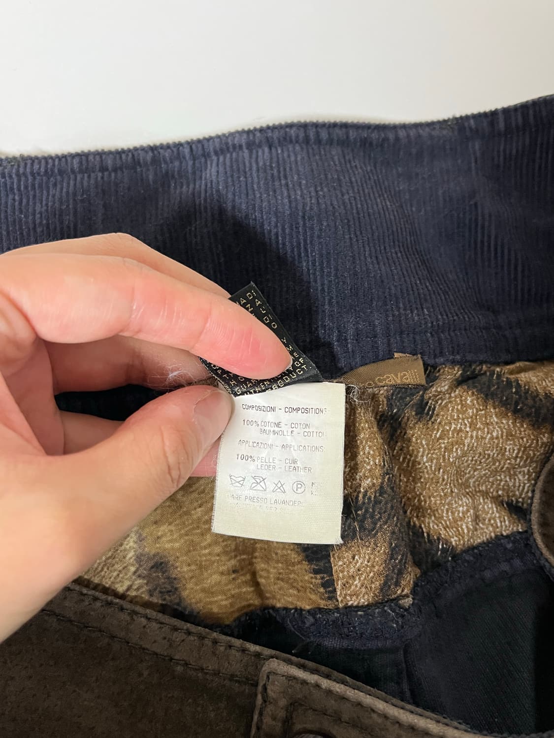 48) 로베르토 까발리 코듀로이 카고 팬츠 네이비 상품이미지6