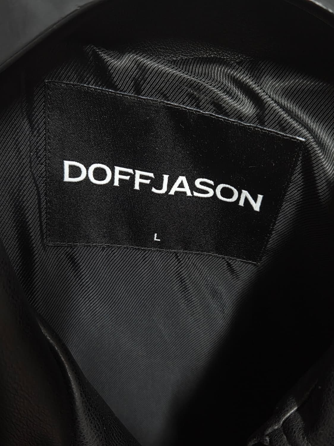 도프제이슨 오버핏 비건레더 자켓 L 상품이미지3