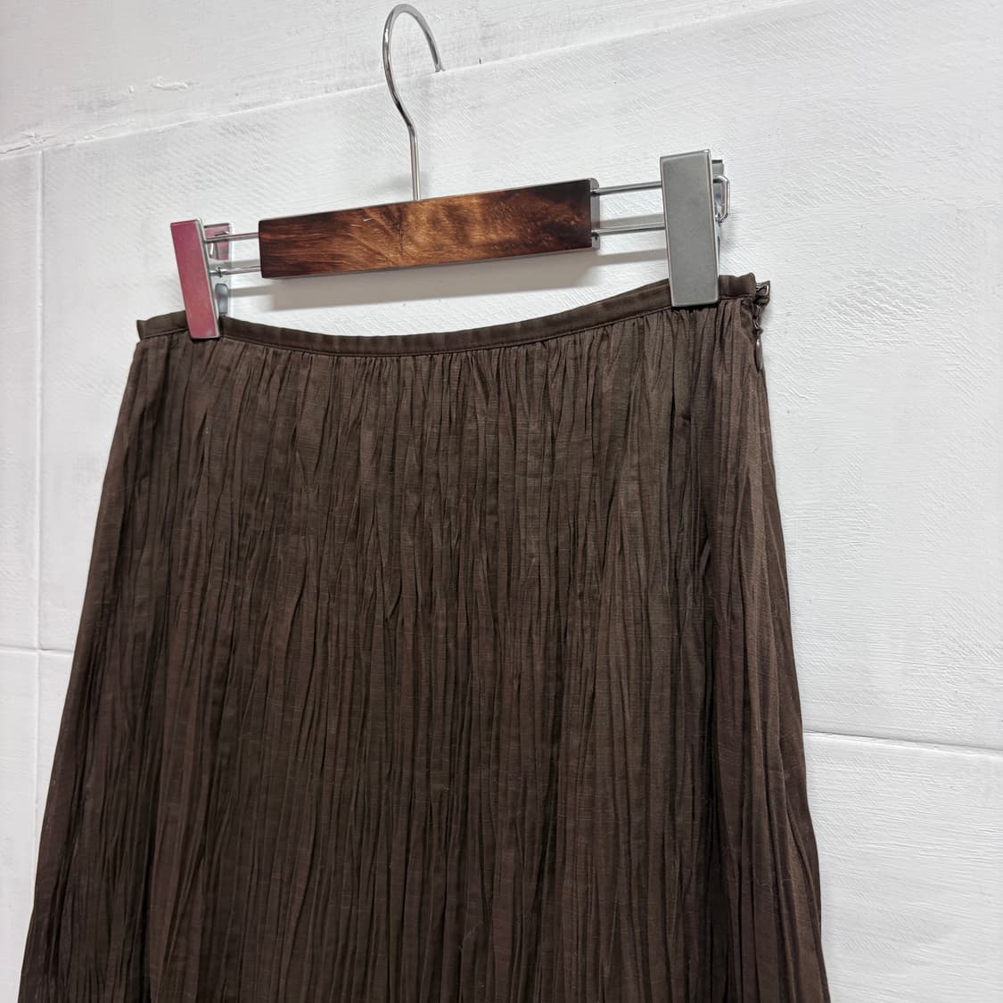 BALLSEY 브라운 플리츠 페어리 주름 스커트 JPN 상품이미지2