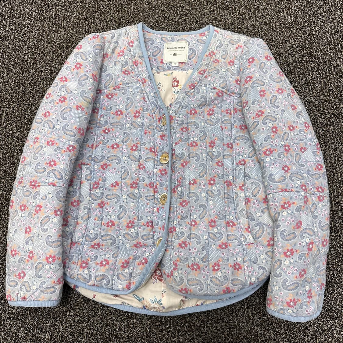 Thursday Island 써스데이 아일랜드 여성 플라워 퀼팅 자켓 S 상품이미지2