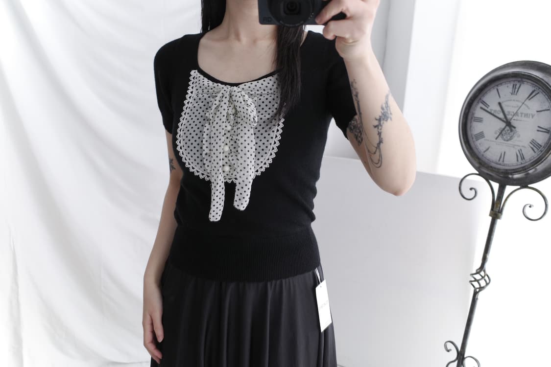 dot frill half knit 상품이미지4